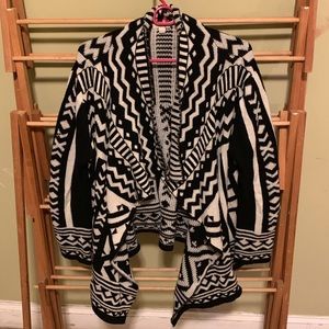 Black and white sweater